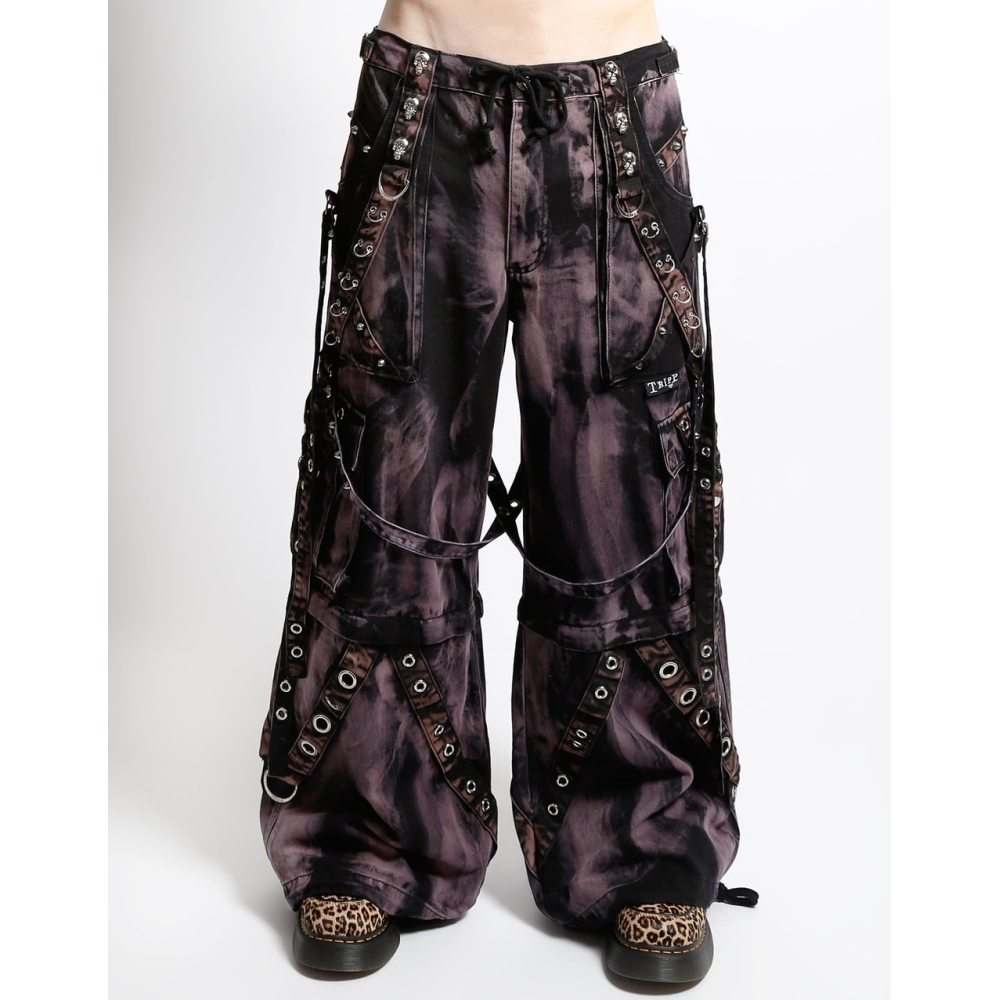 Tripp NYC - Storm Wash Denim Wijde broek - Zwart